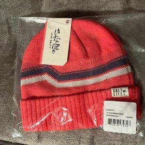 Salt Life Let it Go Youth Beanie in Watermelon New with tags sealed in package